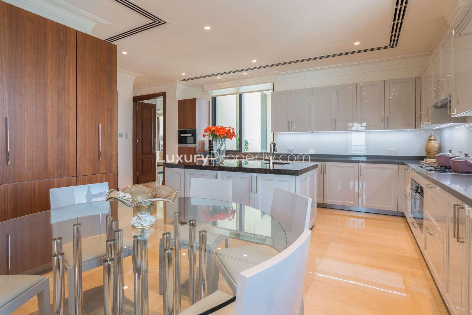 Modern kitchen in luxury penthouse at The 118 Downtown, Mohammad Bin Rashid Boulevard, Dubai