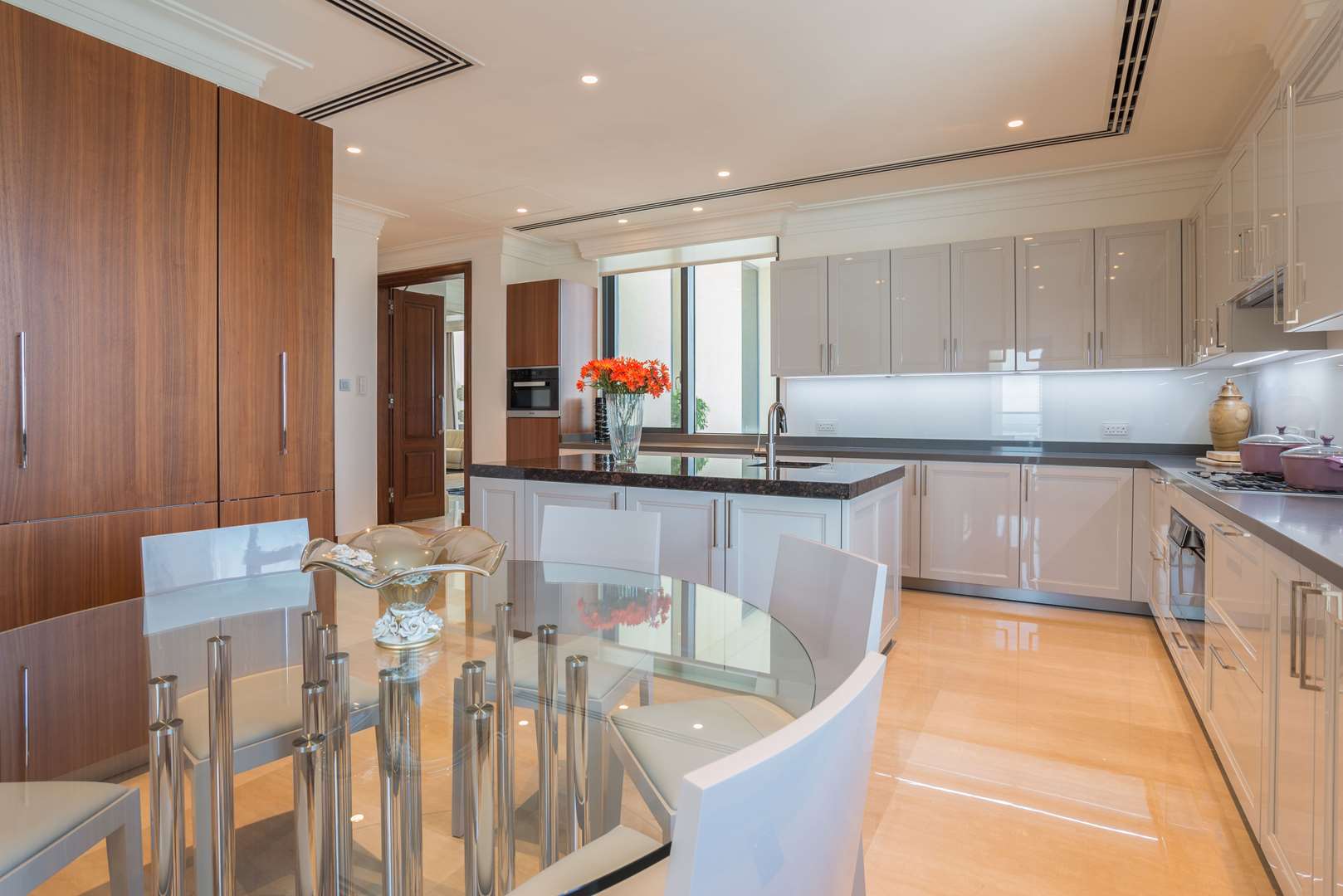 Modern kitchen in luxury penthouse at The 118 Downtown, Mohammad Bin Rashid Boulevard, Dubai