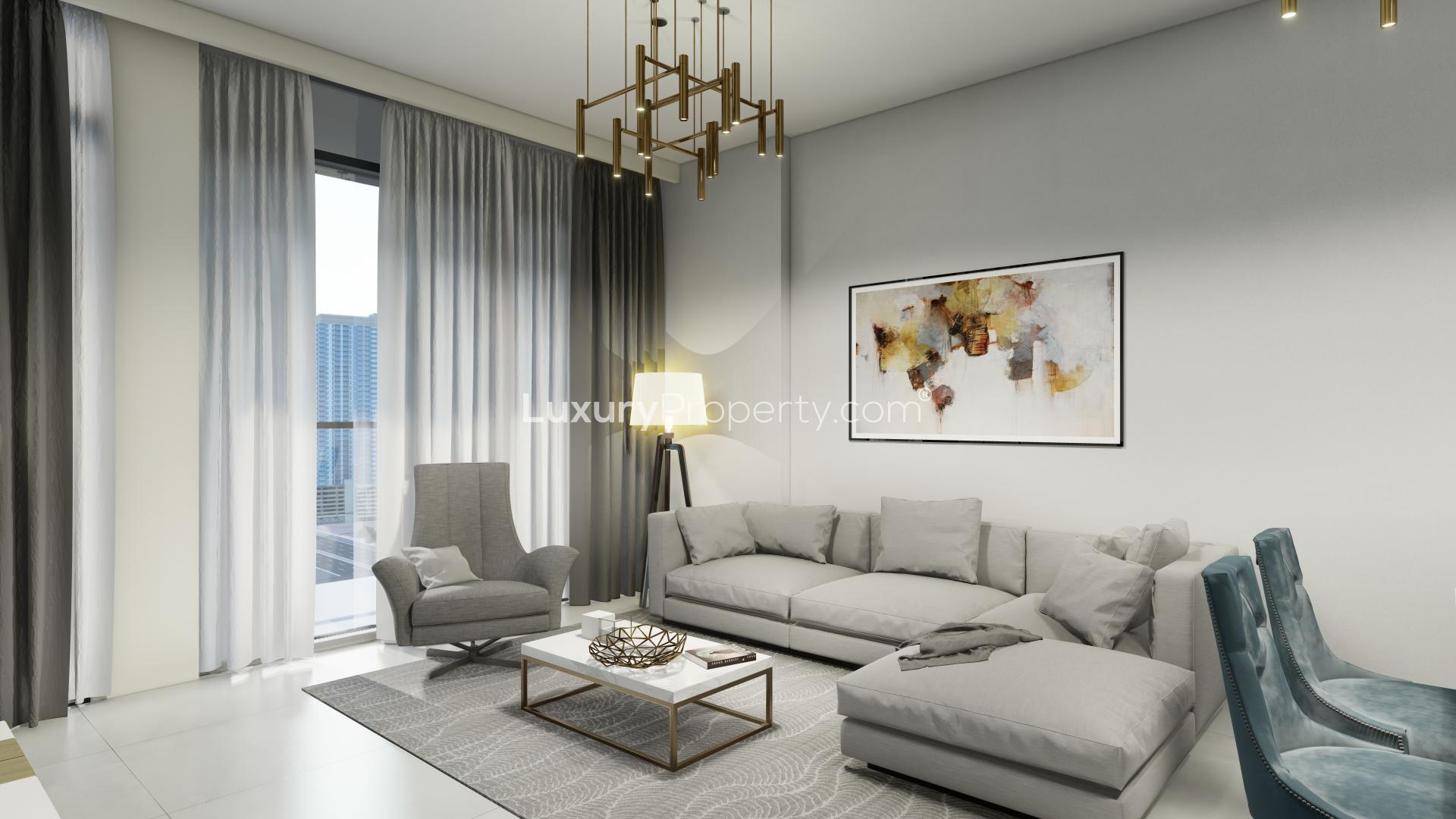 Luxurious lobby at The Paragon By IGO, Business Bay apartment for sale