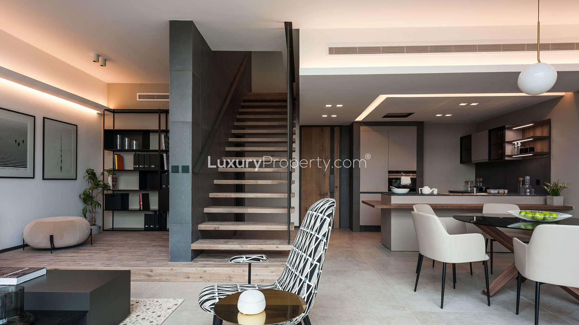Modern kitchen in The Terraces studio apartment, MBR City, Meydan, for sale