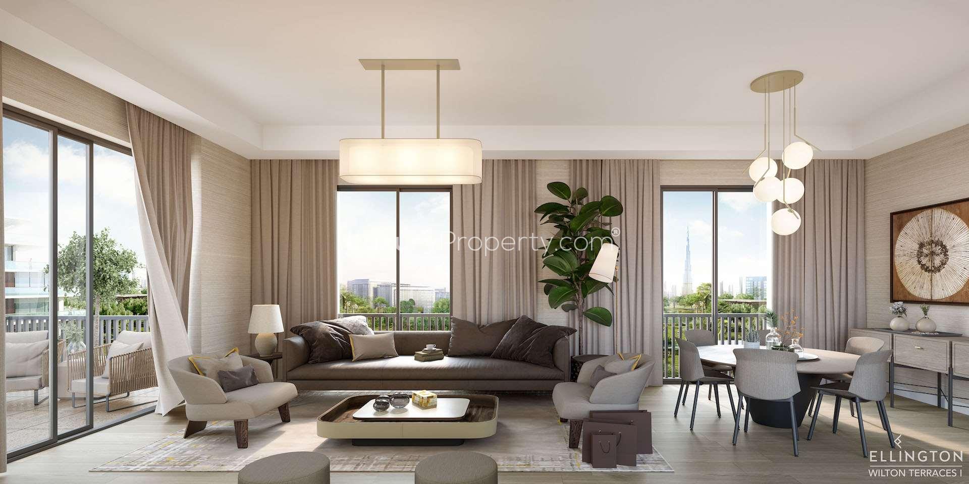Studio bedroom interior at Wilton Terraces 1, Mohammed Bin Rashid City, for sale