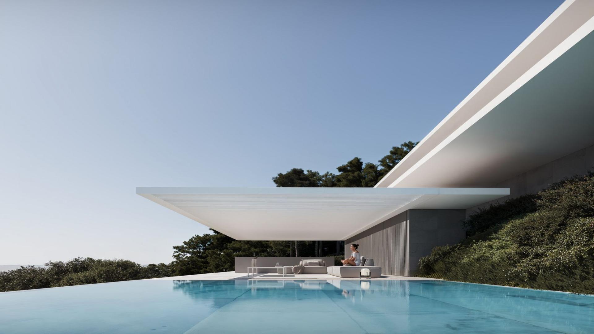 Modern 6-bedroom villa exterior in La Reserva Sotogrande, Cadiz for sale