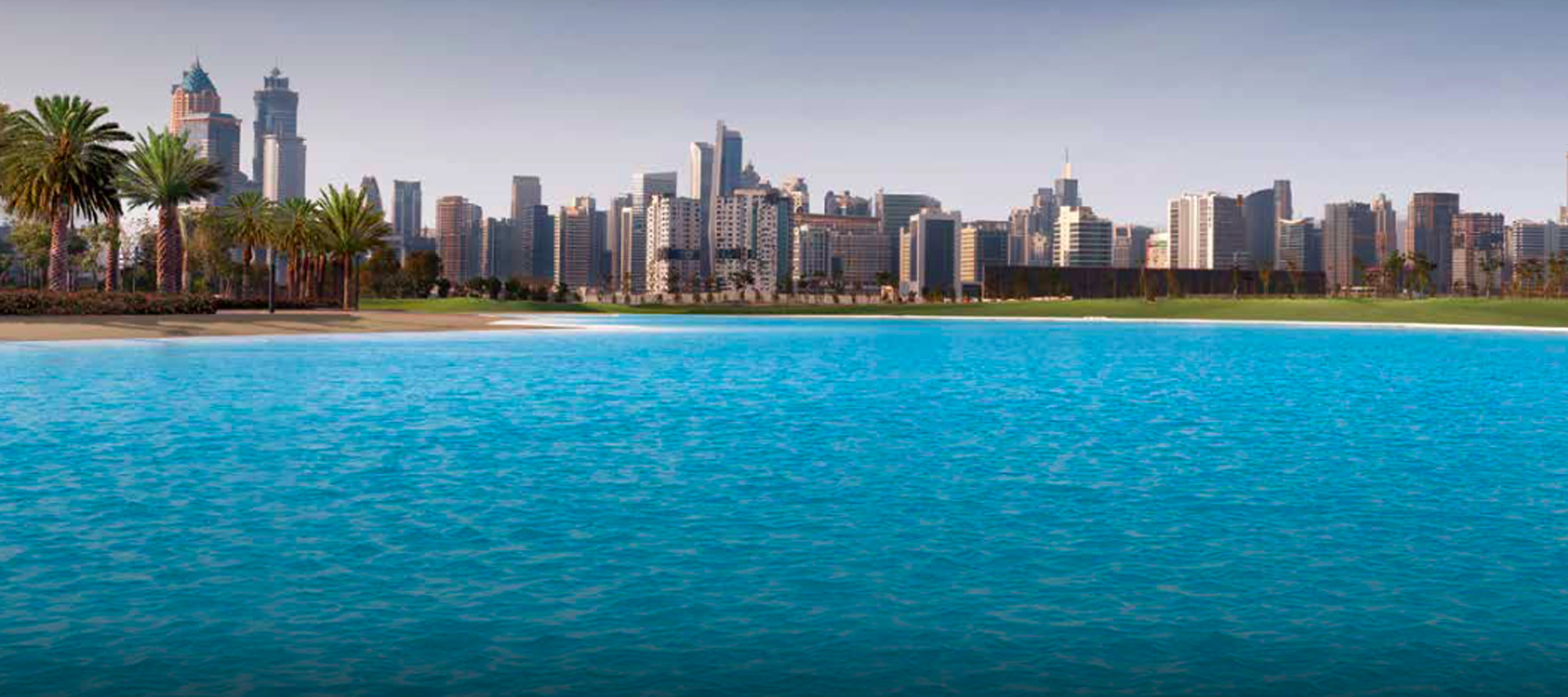 Aerial view of triple-sized plot in MBR City, District One, with lush landscapes