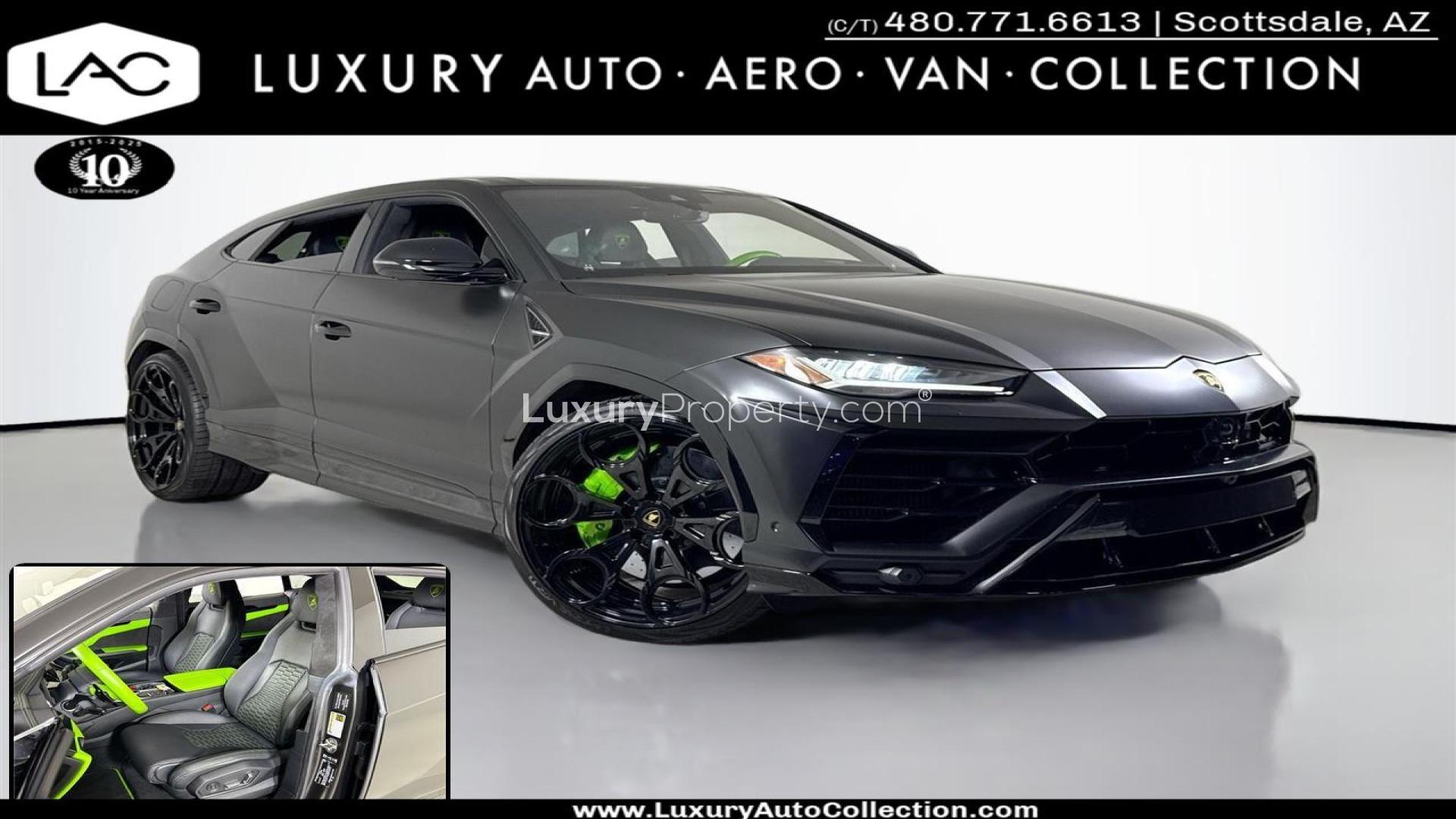 2022 Lamborghini Urus Satin Black Wrap for Sale