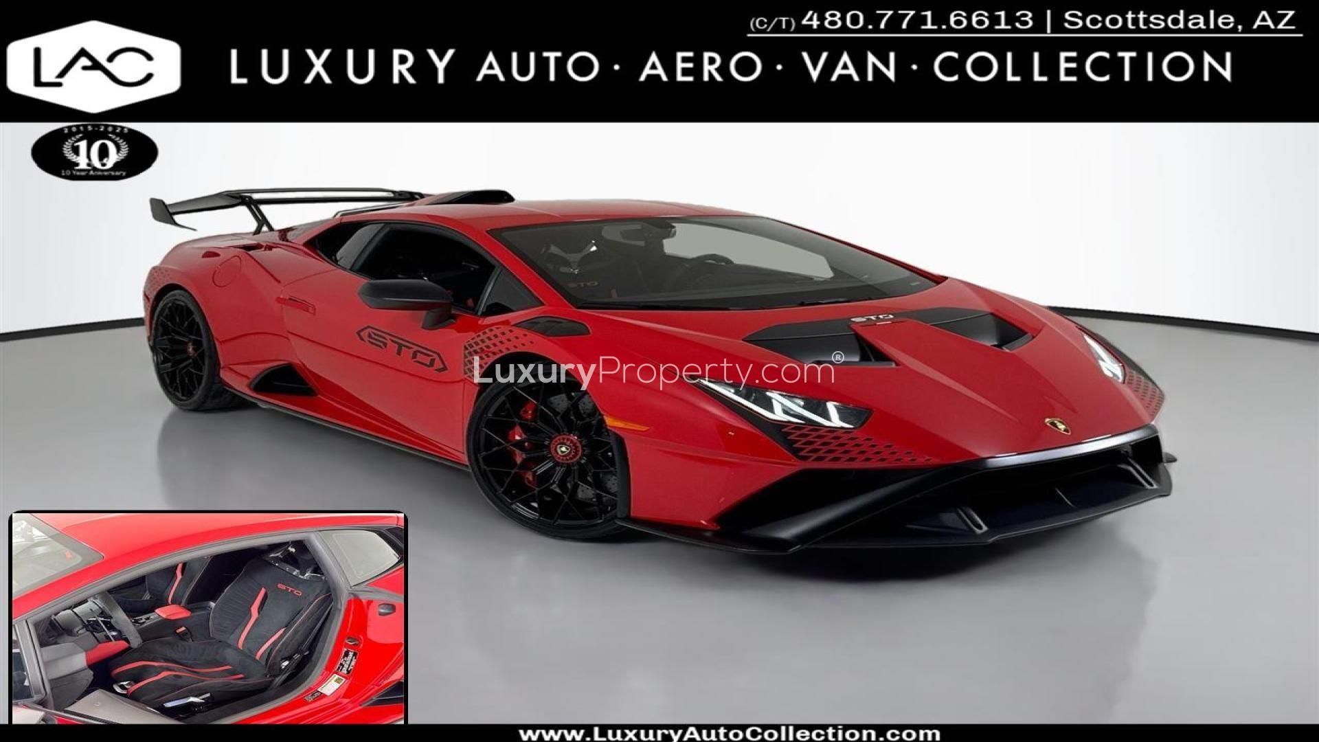 2022 Lamborghini Huracan STO | $13k Rosso Mars Paint | Graphics Pkg