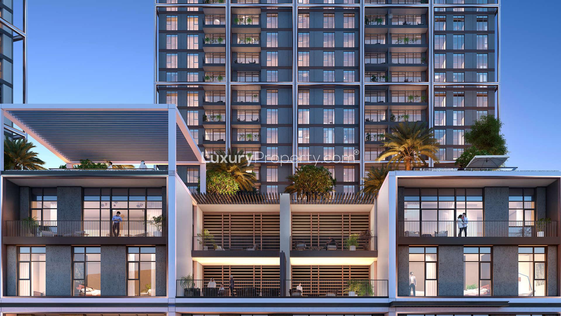 Exclusive Creek Edge waterfront villas exterior at Dubai Creek Harbour for sale