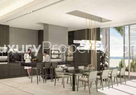 Luxurious villa interior with modern staircase at Ellington The Palm, Palm Jumeirah