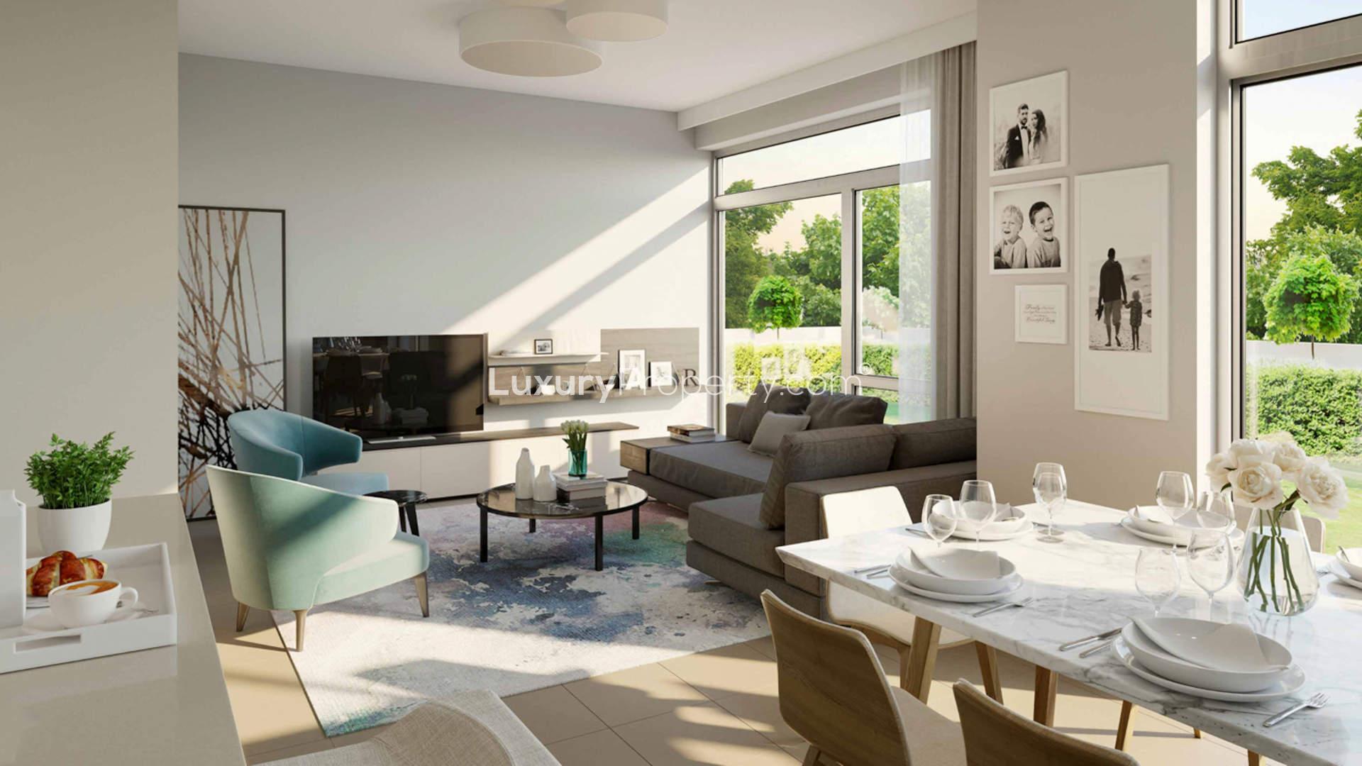 Bright living area in Reem villa, Arabian Ranches 2, with elegant modern decor